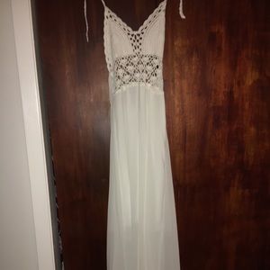 white maxi dress